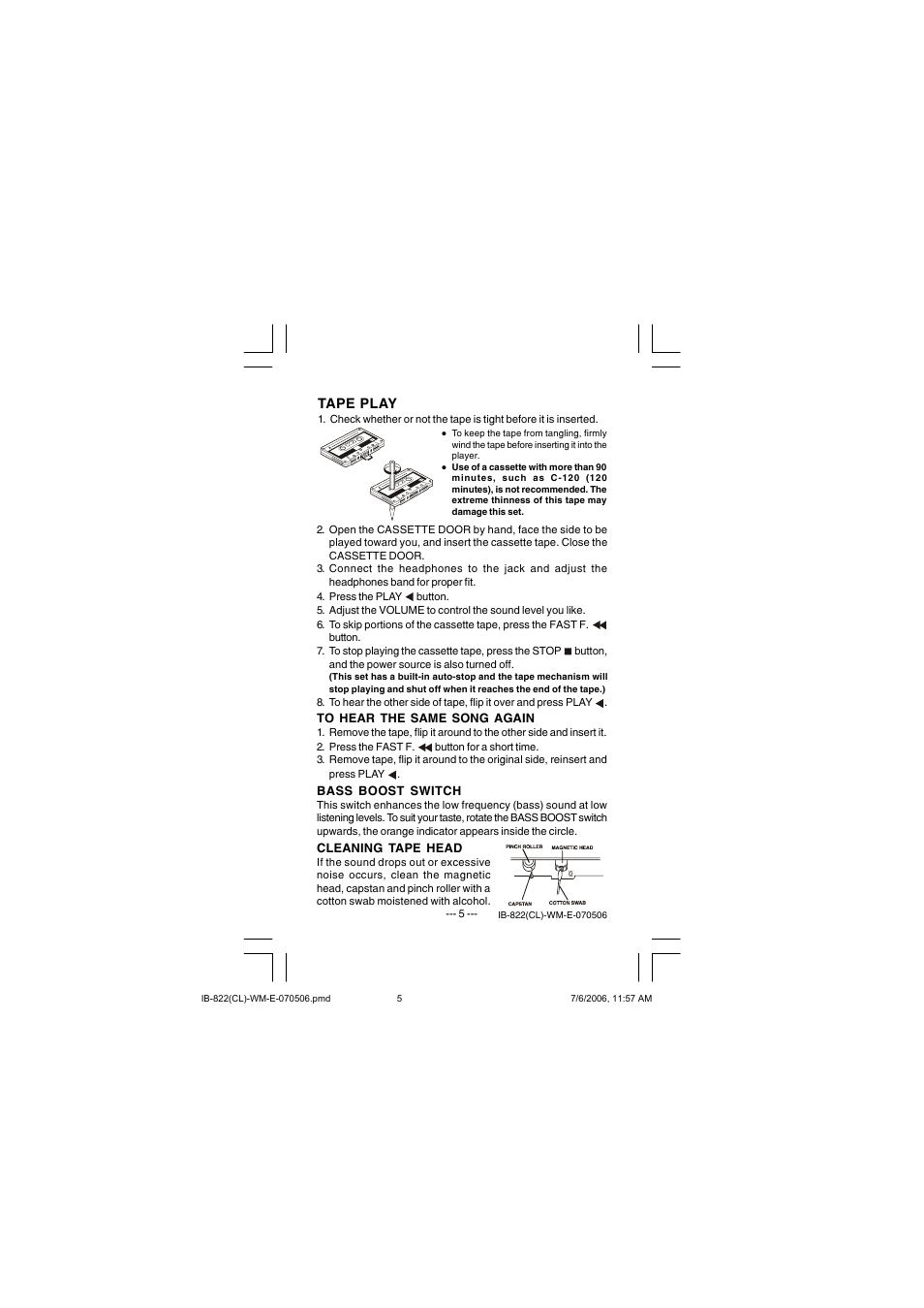 Lenoxx Electronics 822 User Manual | Page 5 / 6