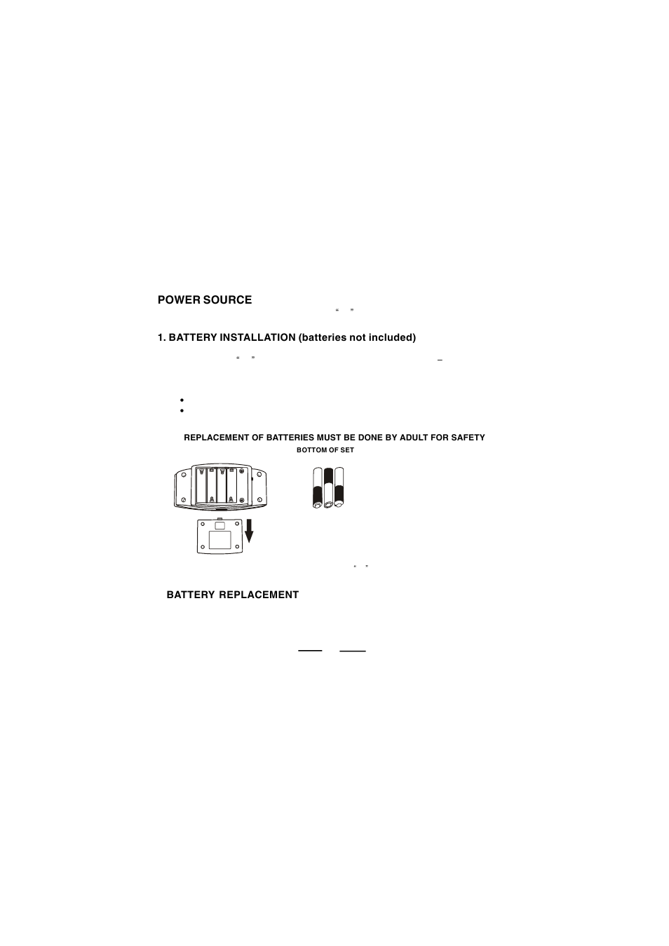 Power source | Lenoxx Electronics DSP-26A User Manual | Page 3 / 9