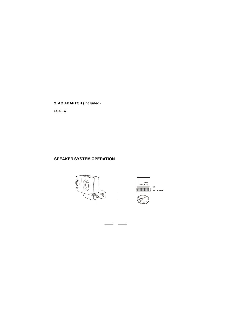 Speaker system operation | Lenoxx Electronics DSP-26A User Manual | Page 4 / 9
