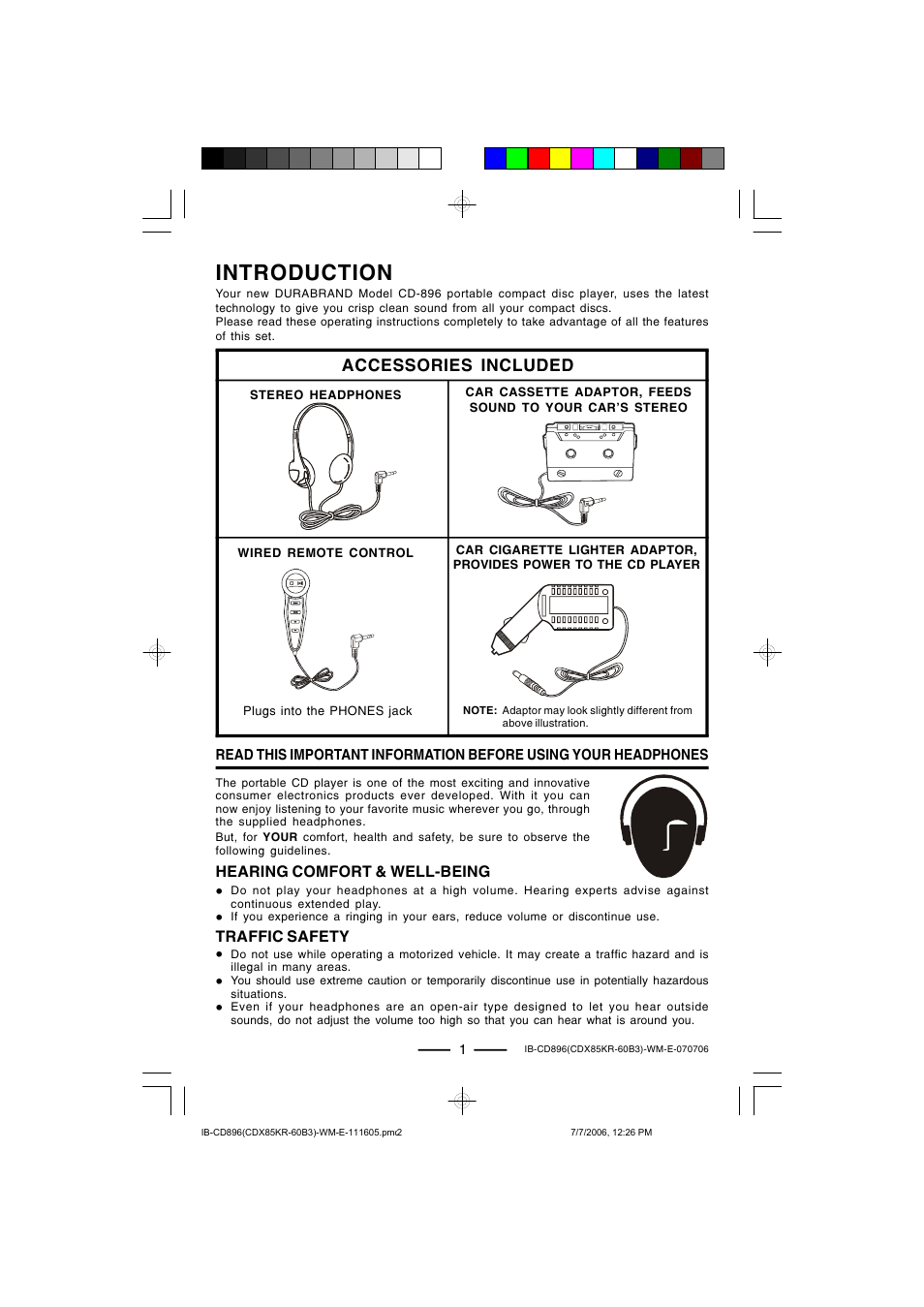Introduction | Lenoxx Electronics CD-896 User Manual | Page 2 / 18