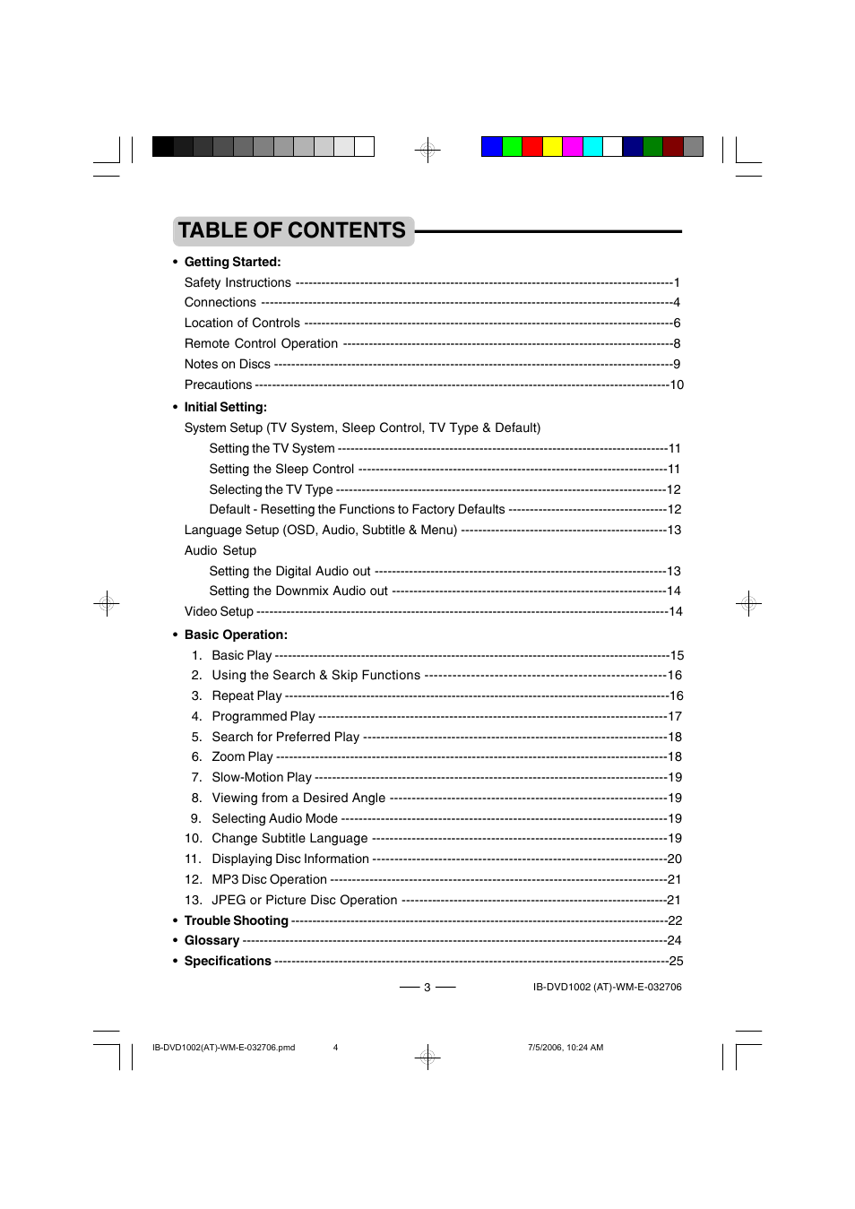 Lenoxx Electronics DVD-1002 User Manual | Page 4 / 27