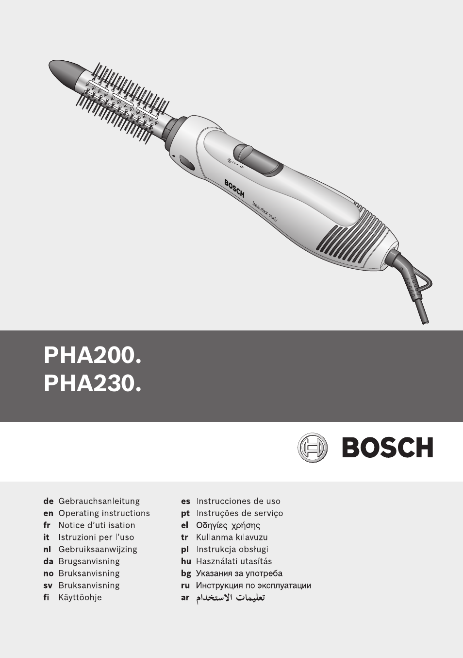 Bosch PHA 2000 User Manual | 47 pages