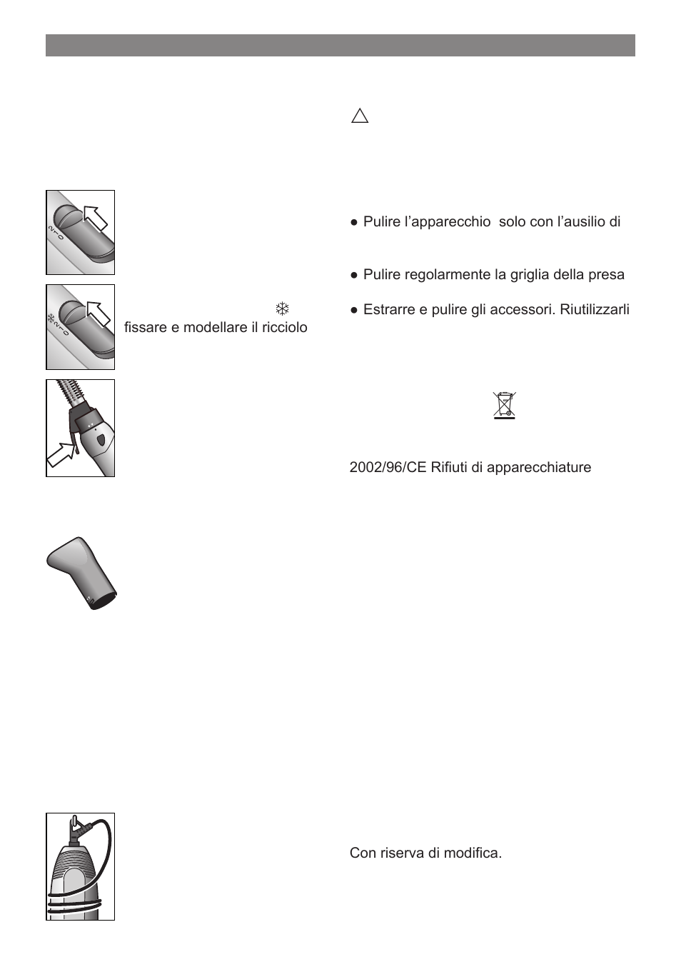 Da conservare, Pulizia, Smaltimento | Garanzia | Bosch PHA 2000 User Manual | Page 11 / 47