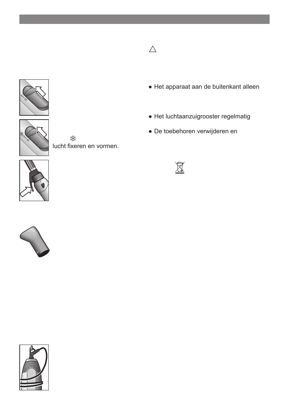 Opbergen, Reinigen, Afval | Garantie | Bosch PHA 2000 User Manual | Page 13 / 47