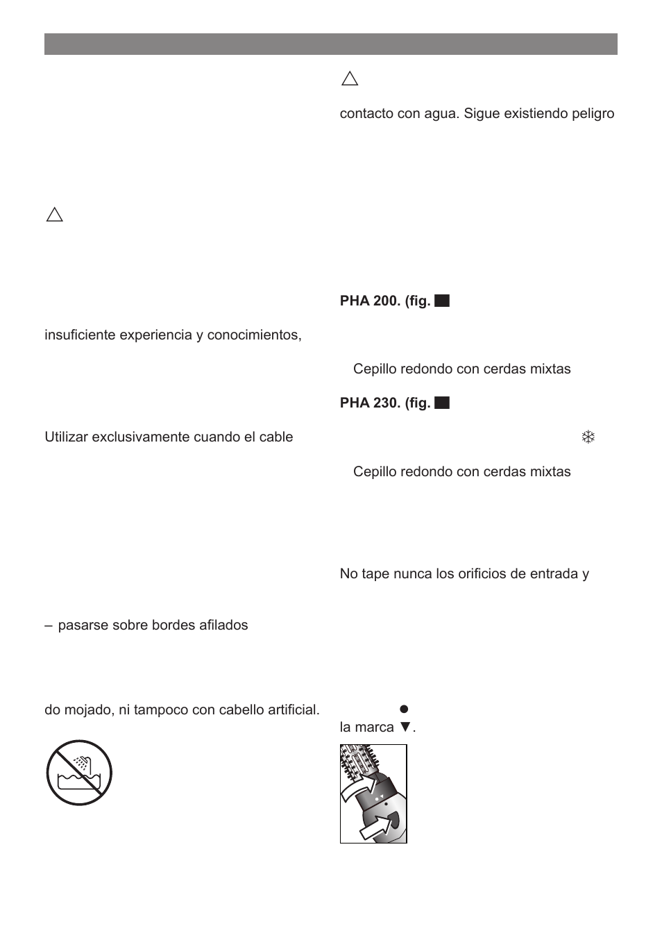 Mandos y accesorios, Consejos de seguridad | Bosch PHA 2000 User Manual | Page 22 / 47