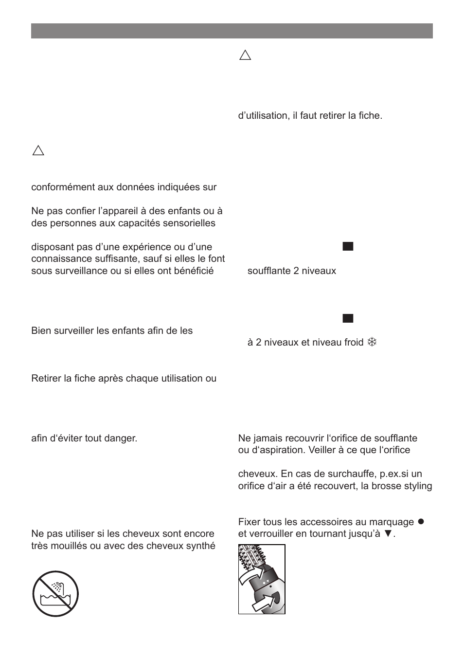 Eléments d‘utilisation et accessoires, Consignes de sécurité, Utilisation | Bosch PHA 2000 User Manual | Page 8 / 47