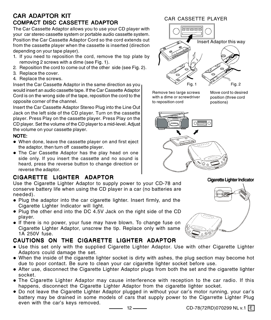 Lenoxx Electronics CD-78 User Manual | Page 13 / 20