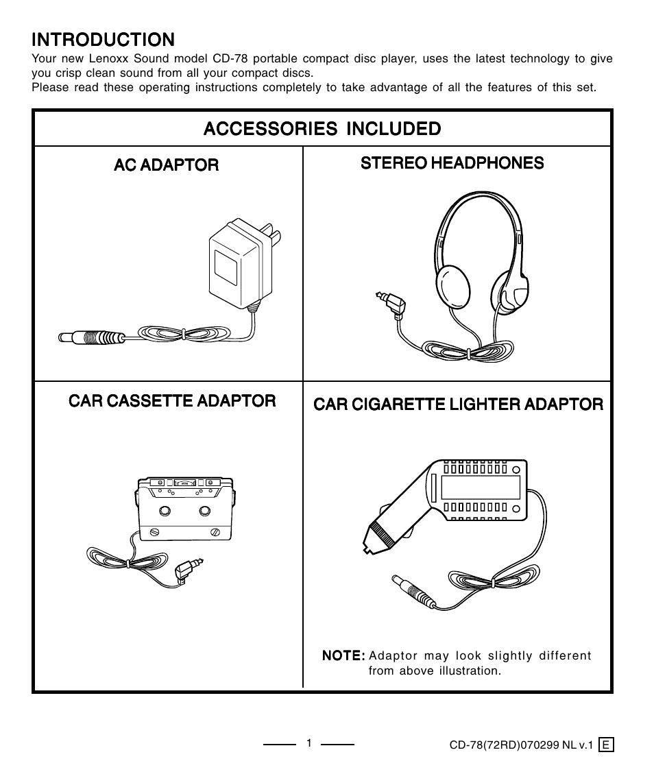 Lenoxx Electronics CD-78 User Manual | Page 2 / 20