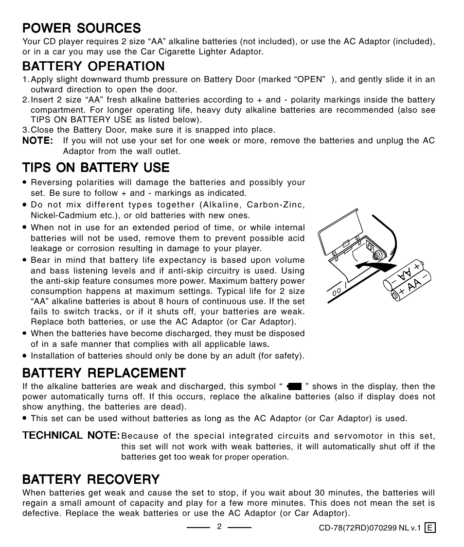 Lenoxx Electronics CD-78 User Manual | Page 3 / 20
