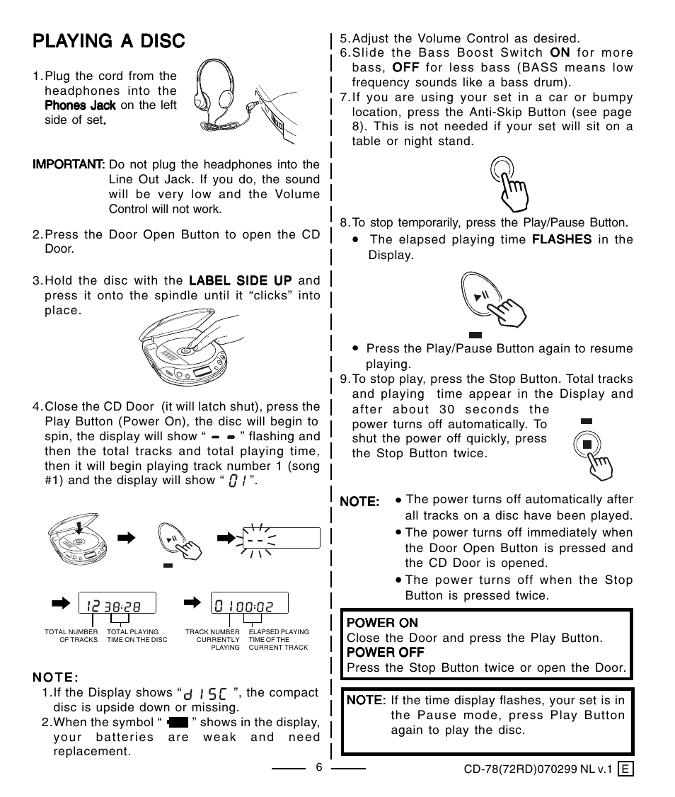 Lenoxx Electronics CD-78 User Manual | Page 7 / 20