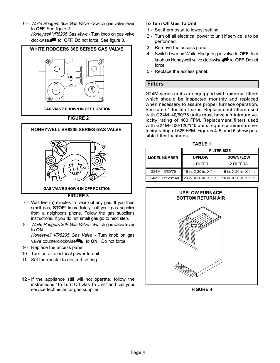 Filters | Lenoxx Electronics G24M Series User Manual | Page 4 / 6