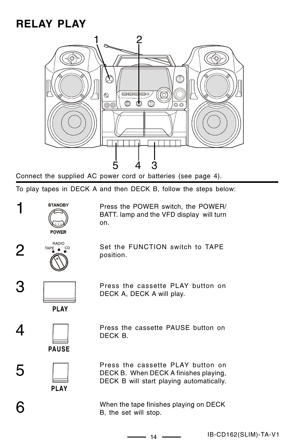 Relay play 3 2 | Lenoxx Electronics CD-162 User Manual | Page 15 / 26