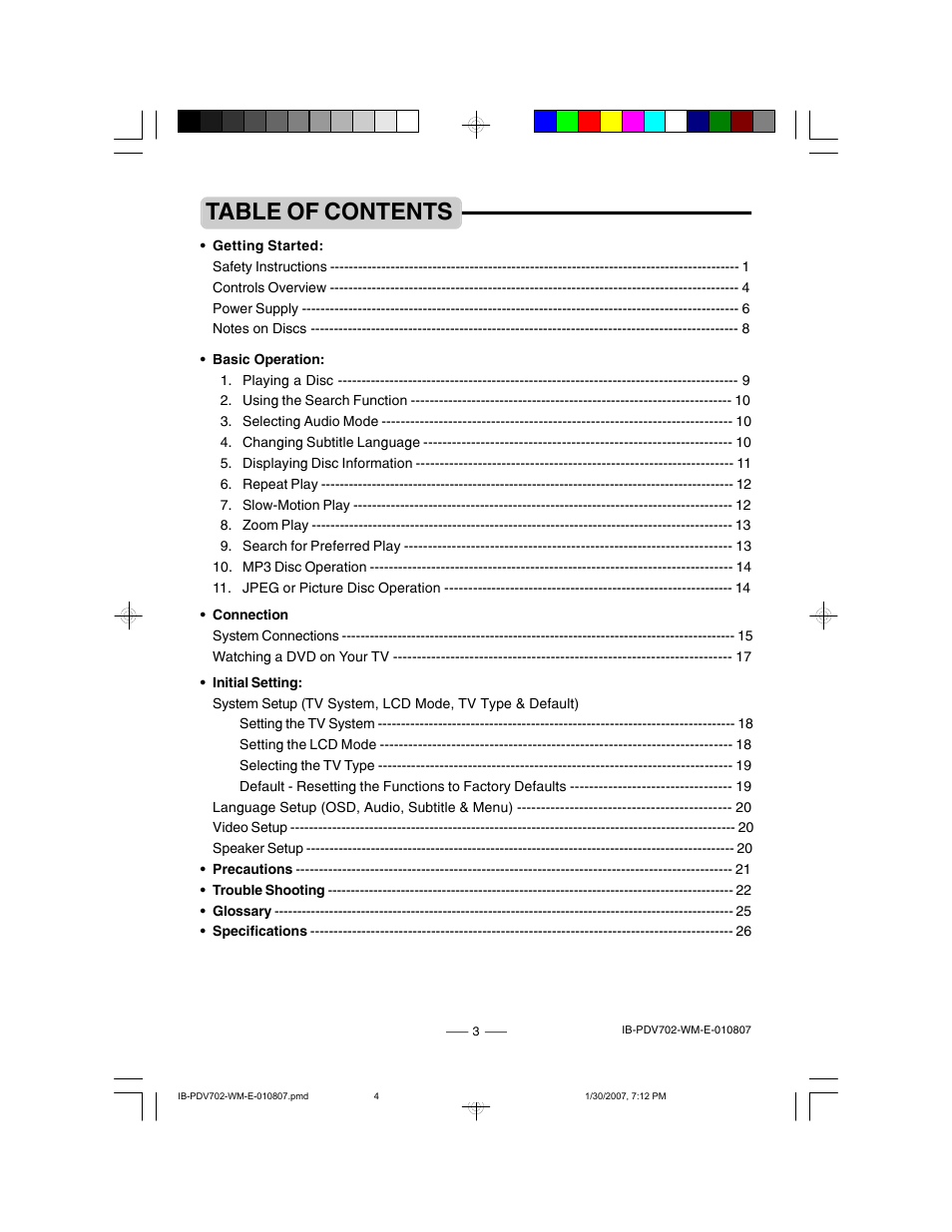 Lenoxx Electronics PDV-702 User Manual | Page 4 / 28