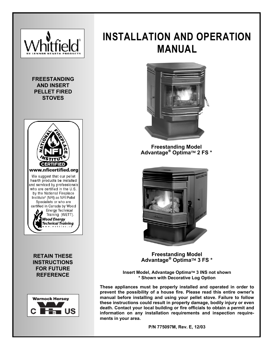 Lenoxx Electronics Optima 3 FS User Manual | 54 pages