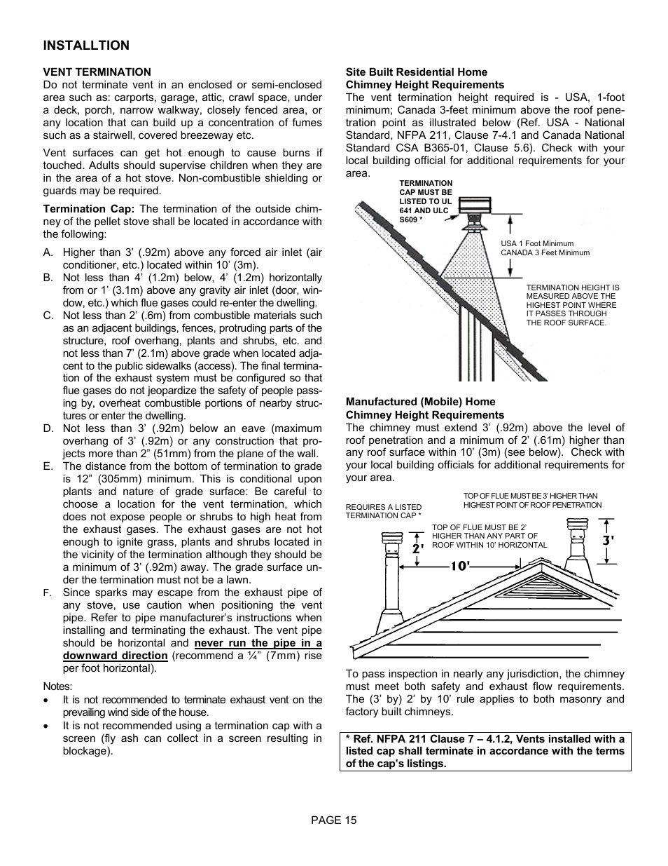 Installtion | Lenoxx Electronics Optima 3 FS User Manual | Page 15 / 54