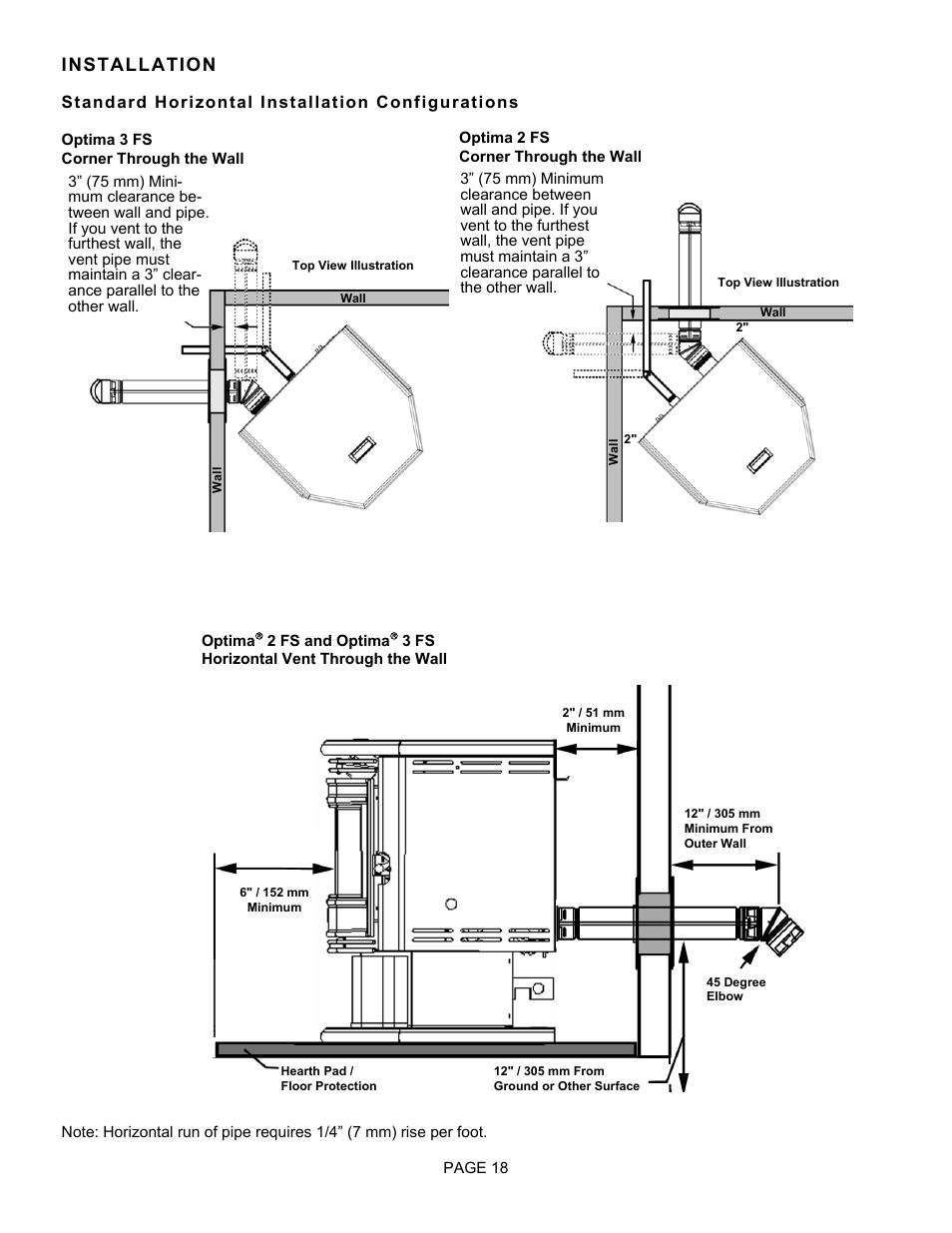 Installation | Lenoxx Electronics Optima 3 FS User Manual | Page 18 / 54