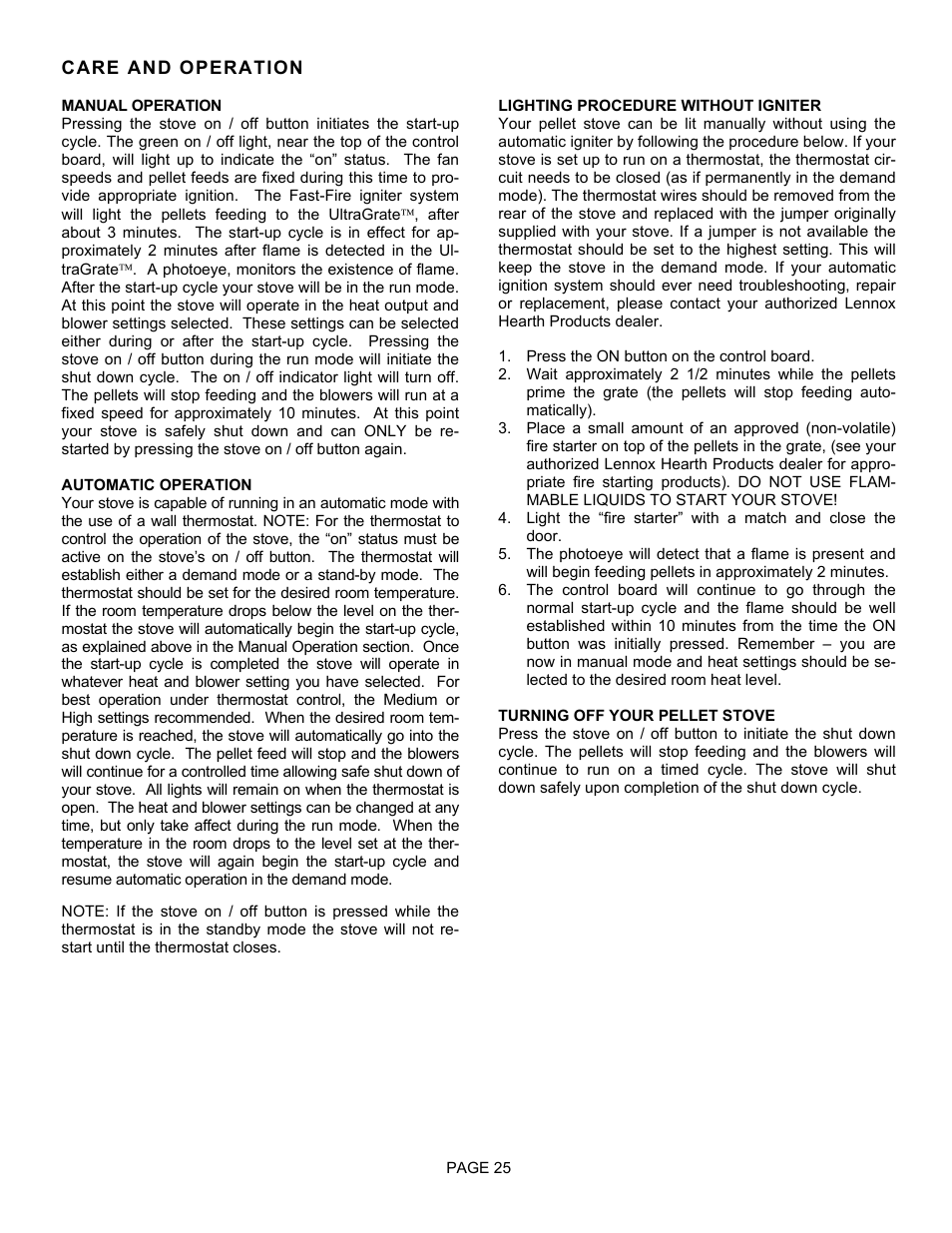 Lenoxx Electronics Optima 3 FS User Manual | Page 25 / 54