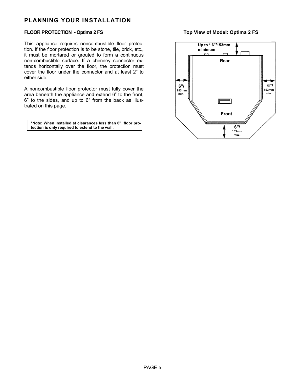 Planning your installation | Lenoxx Electronics Optima 3 FS User Manual | Page 5 / 54