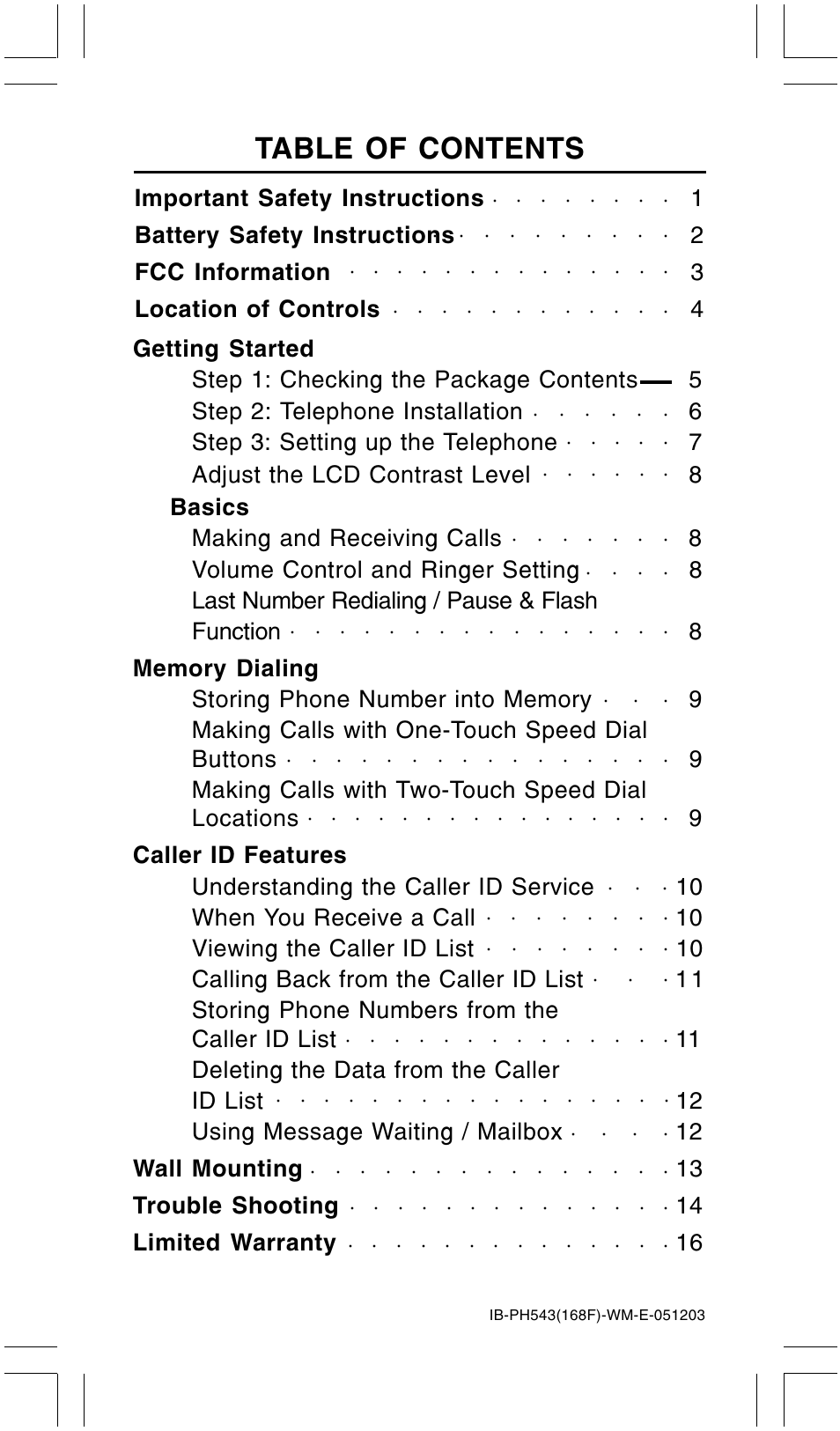 Lenoxx Electronics PH-543 User Manual | Page 2 / 18