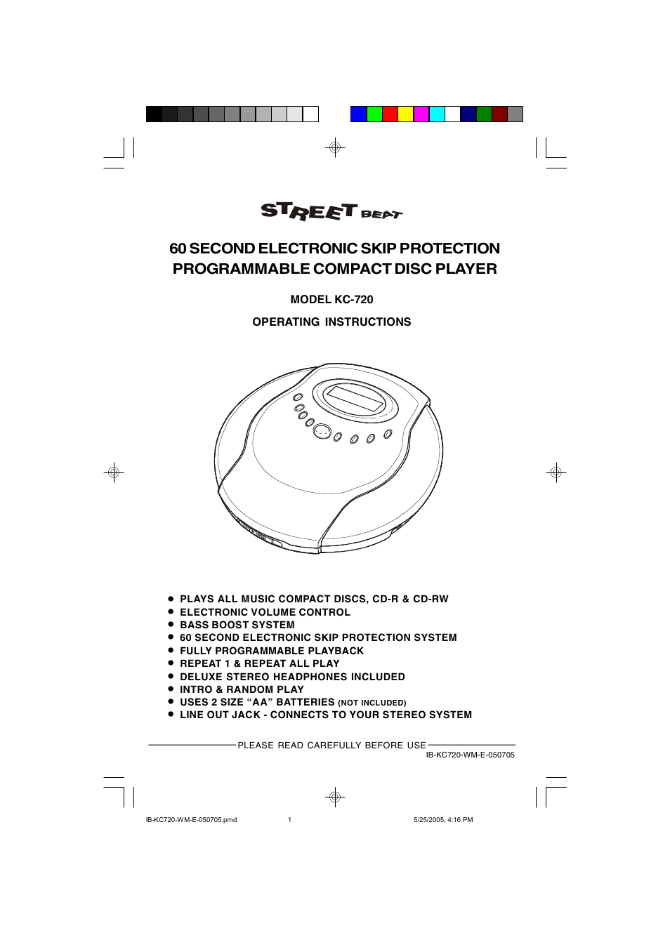 Lenoxx Electronics KC-720 User Manual | 14 pages