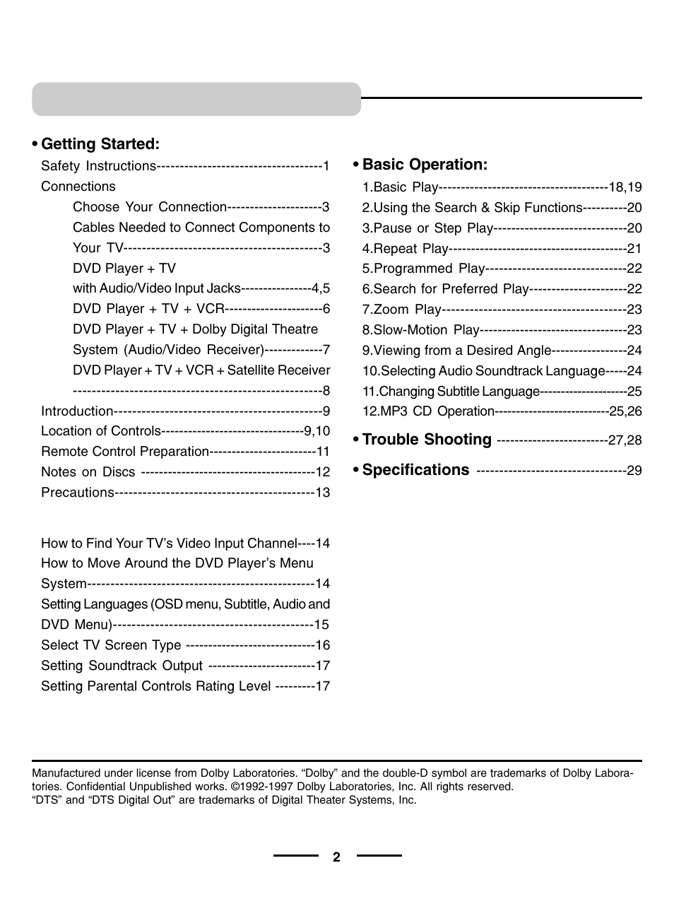 Lenoxx Electronics DVD-2002 User Manual | Page 3 / 30