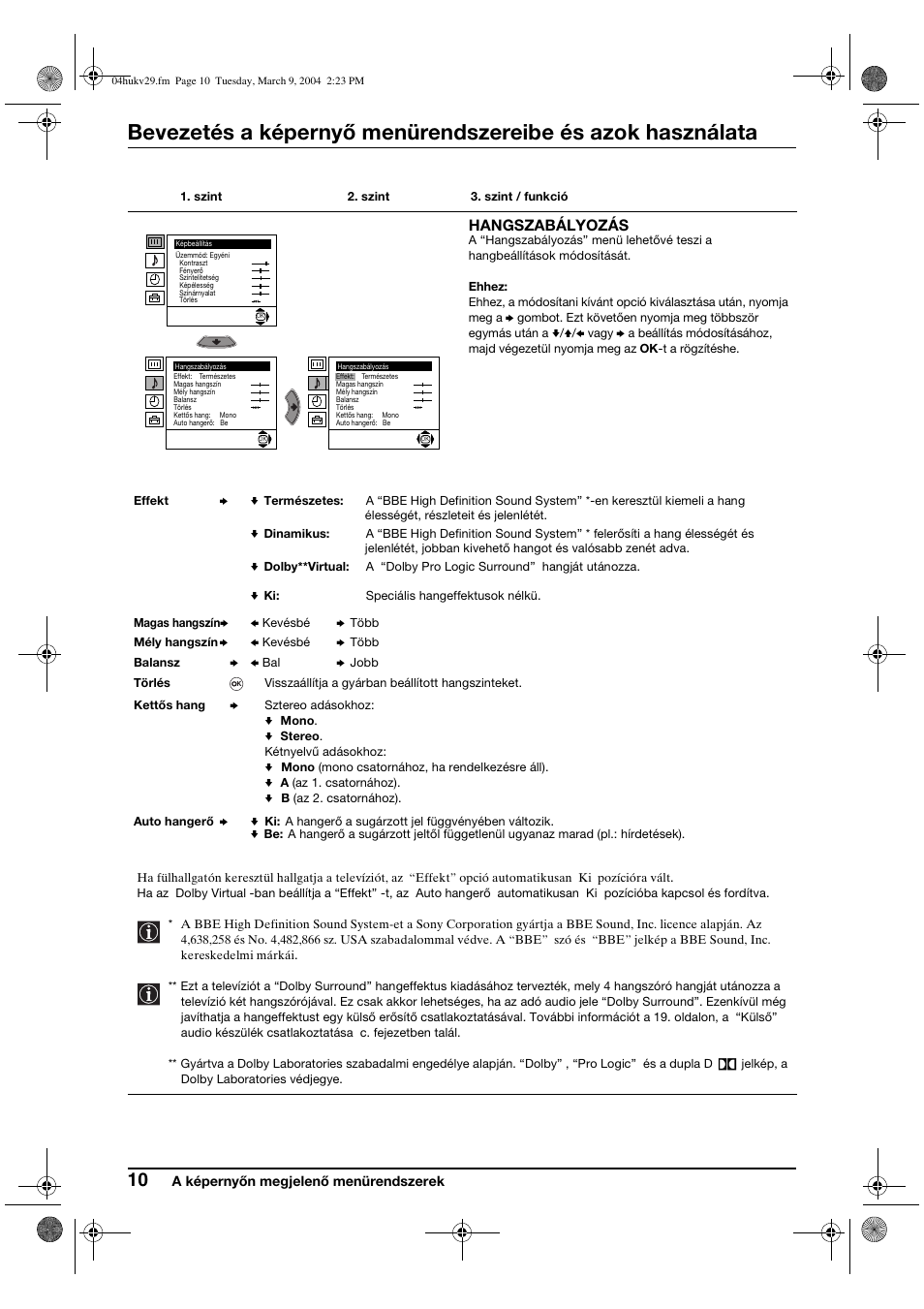 Sony KV-29XL71K User Manual | Page 70 / 124