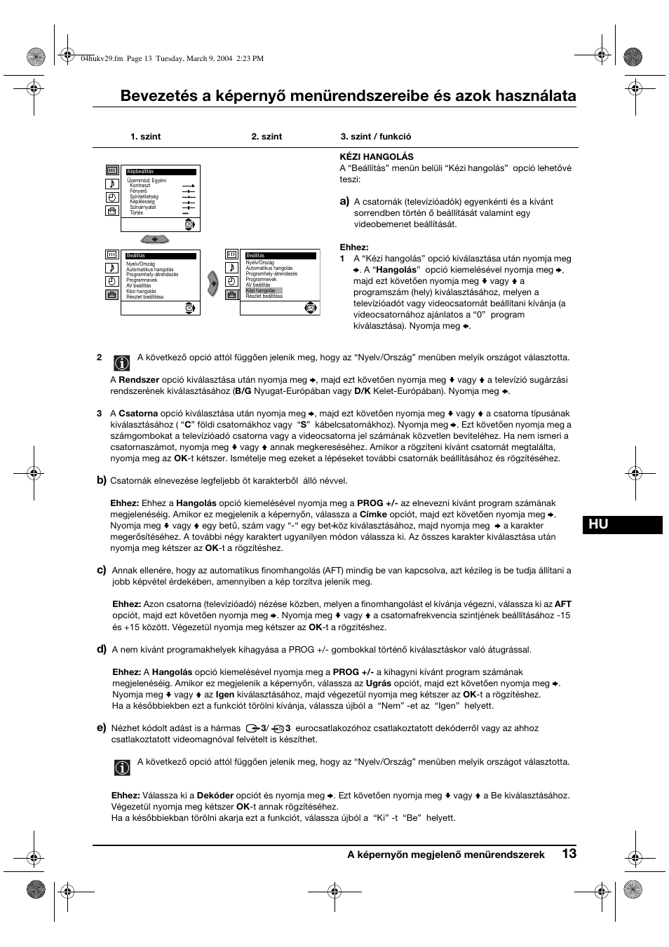 Sony KV-29XL71K User Manual | Page 73 / 124