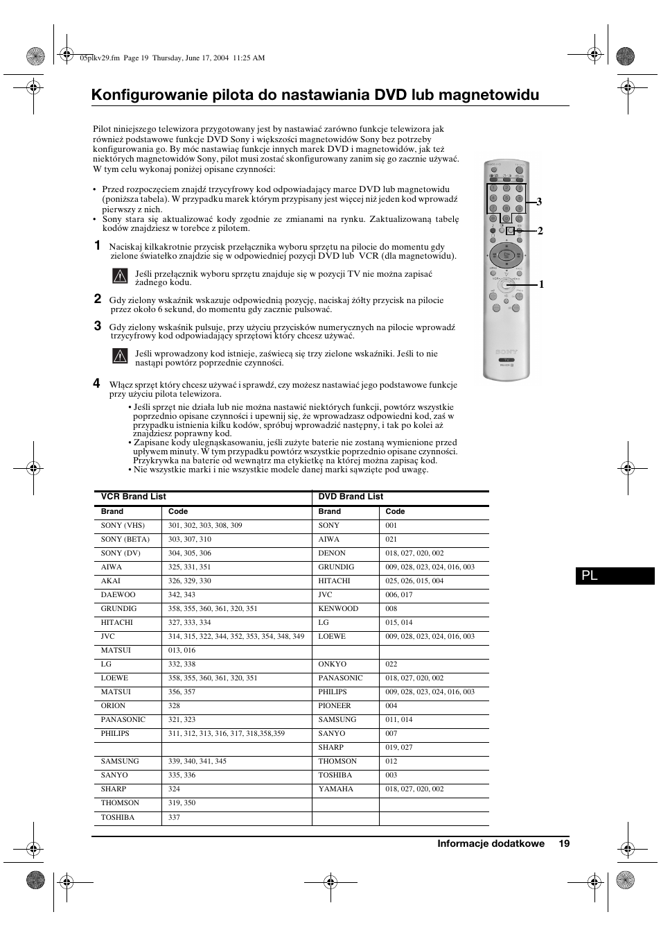 Sony KV-29XL71K User Manual | Page 99 / 124