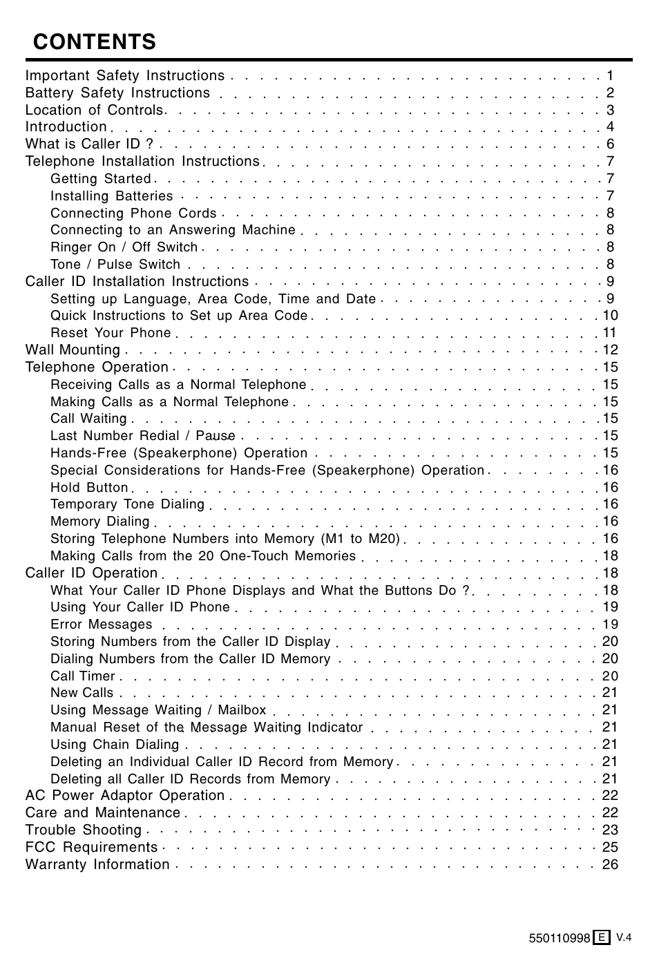 Lenoxx Electronics PH-550 User Manual | Page 2 / 7