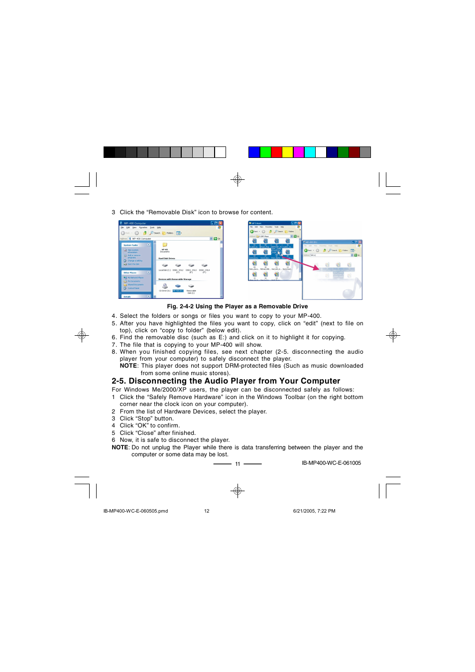 Lenoxx Electronics MP-400 User Manual | Page 12 / 30