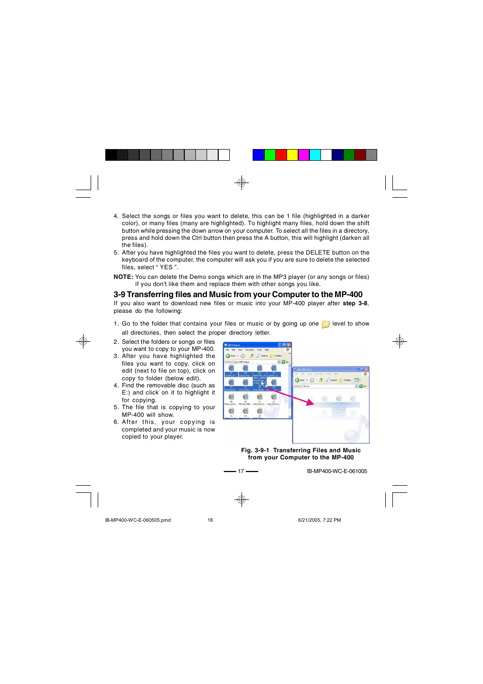 Lenoxx Electronics MP-400 User Manual | Page 18 / 30