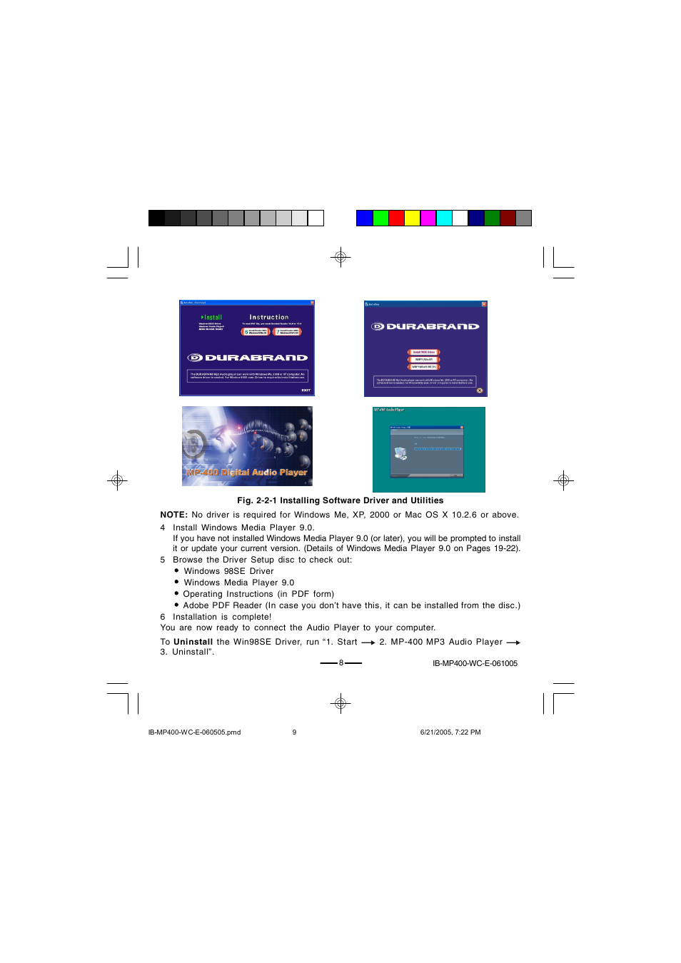 Lenoxx Electronics MP-400 User Manual | Page 9 / 30