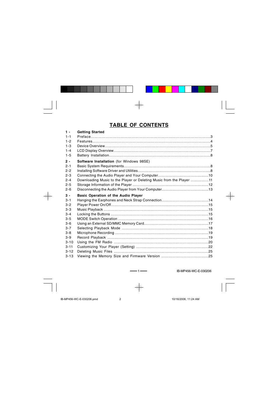 Lenoxx Electronics MP-456 User Manual | Page 2 / 37
