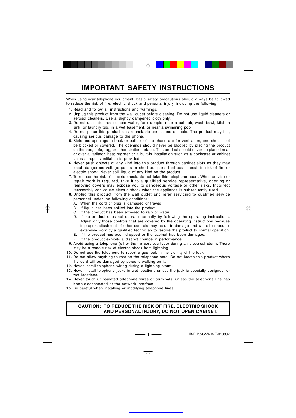 Important safety instructions | Lenoxx Electronics PH-5562 User Manual | Page 2 / 14
