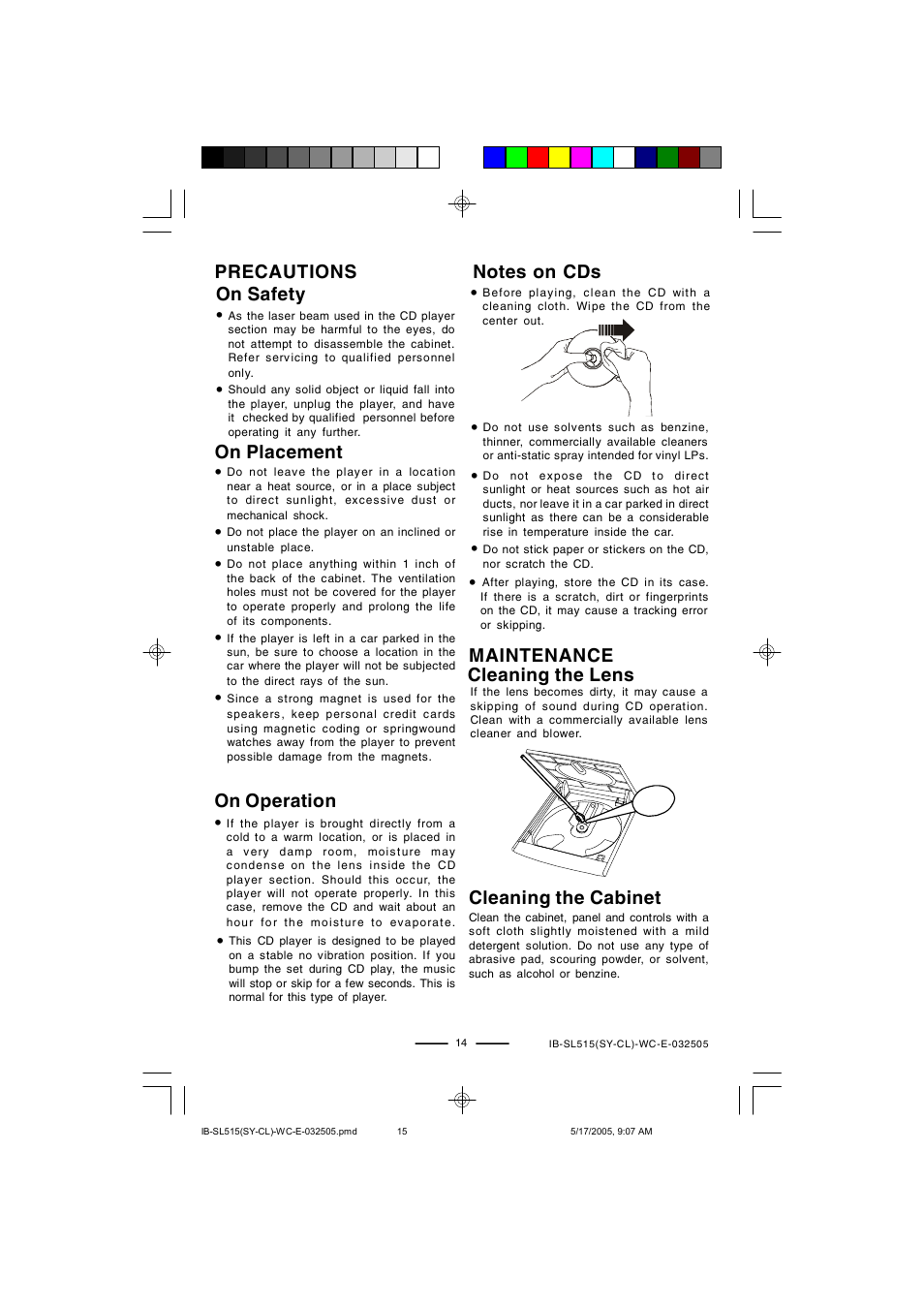 Lenoxx Electronics SL515 User Manual | Page 15 / 17