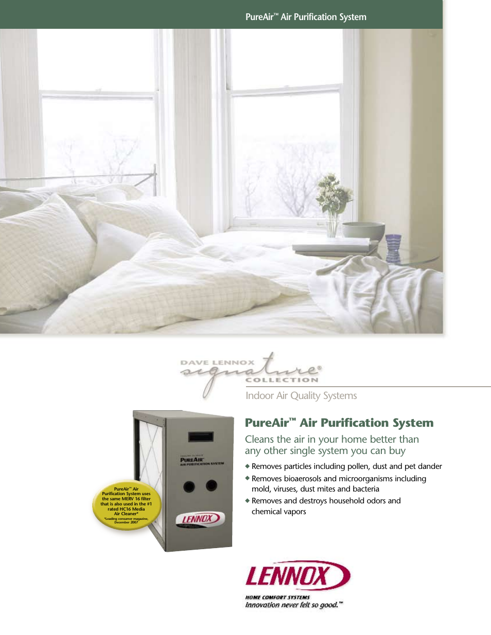Lenoxx Electronics Air Purification System Pureair User Manual | 6 pages