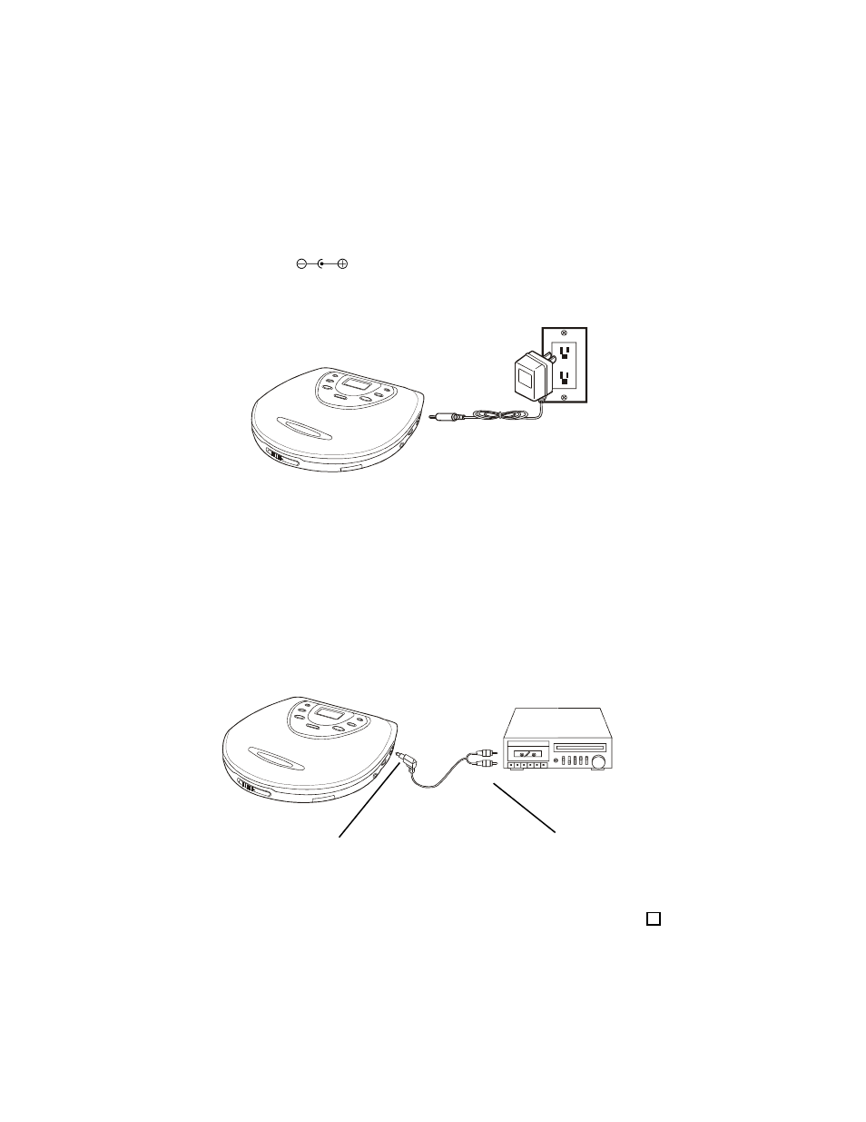Using ac power, Connecting to home stereo systems | Lenoxx Electronics CD-87 User Manual | Page 5 / 16