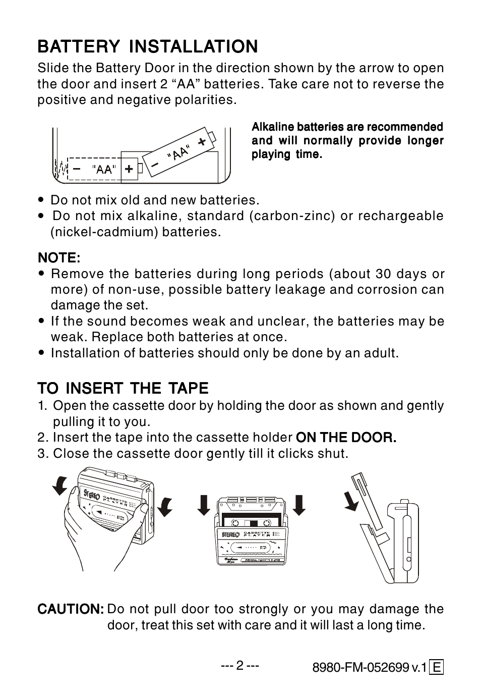 Lenoxx Electronics 8980 FM User Manual | Page 2 / 4