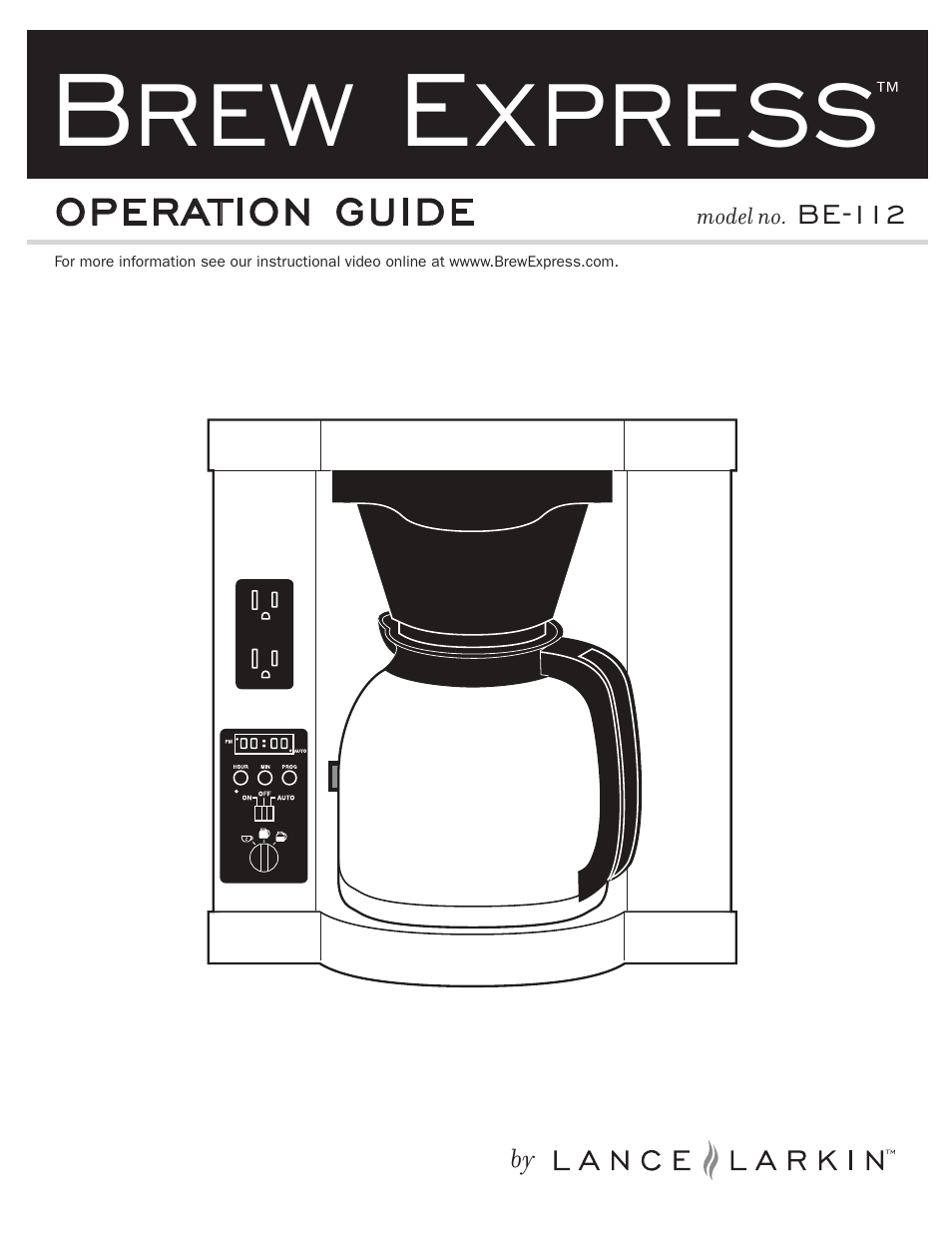 Lance-Larkin BE-112 User Manual | 11 pages