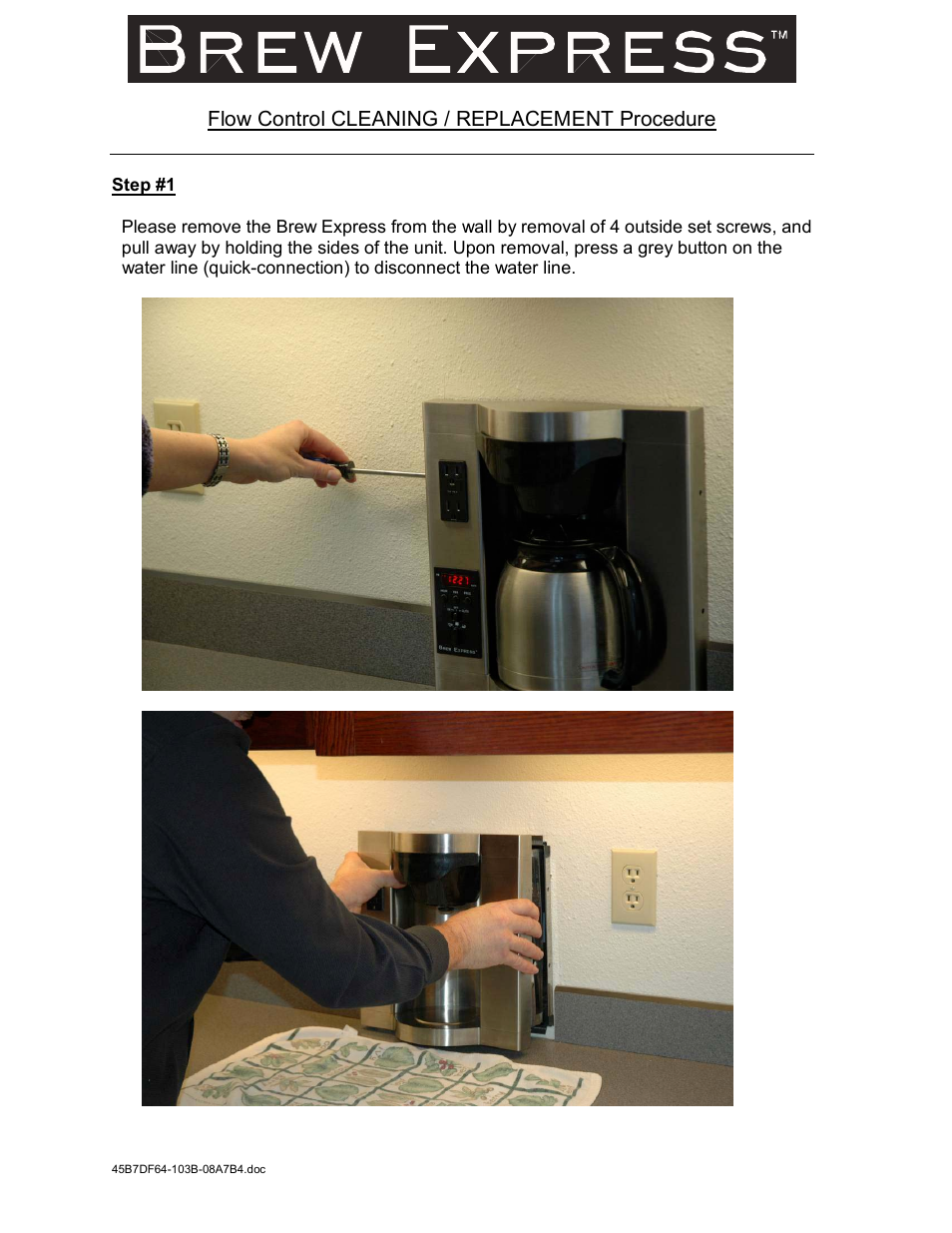 Lance-Larkin BrewExpress Brew Express CoffeeMaker User Manual | 9 pages