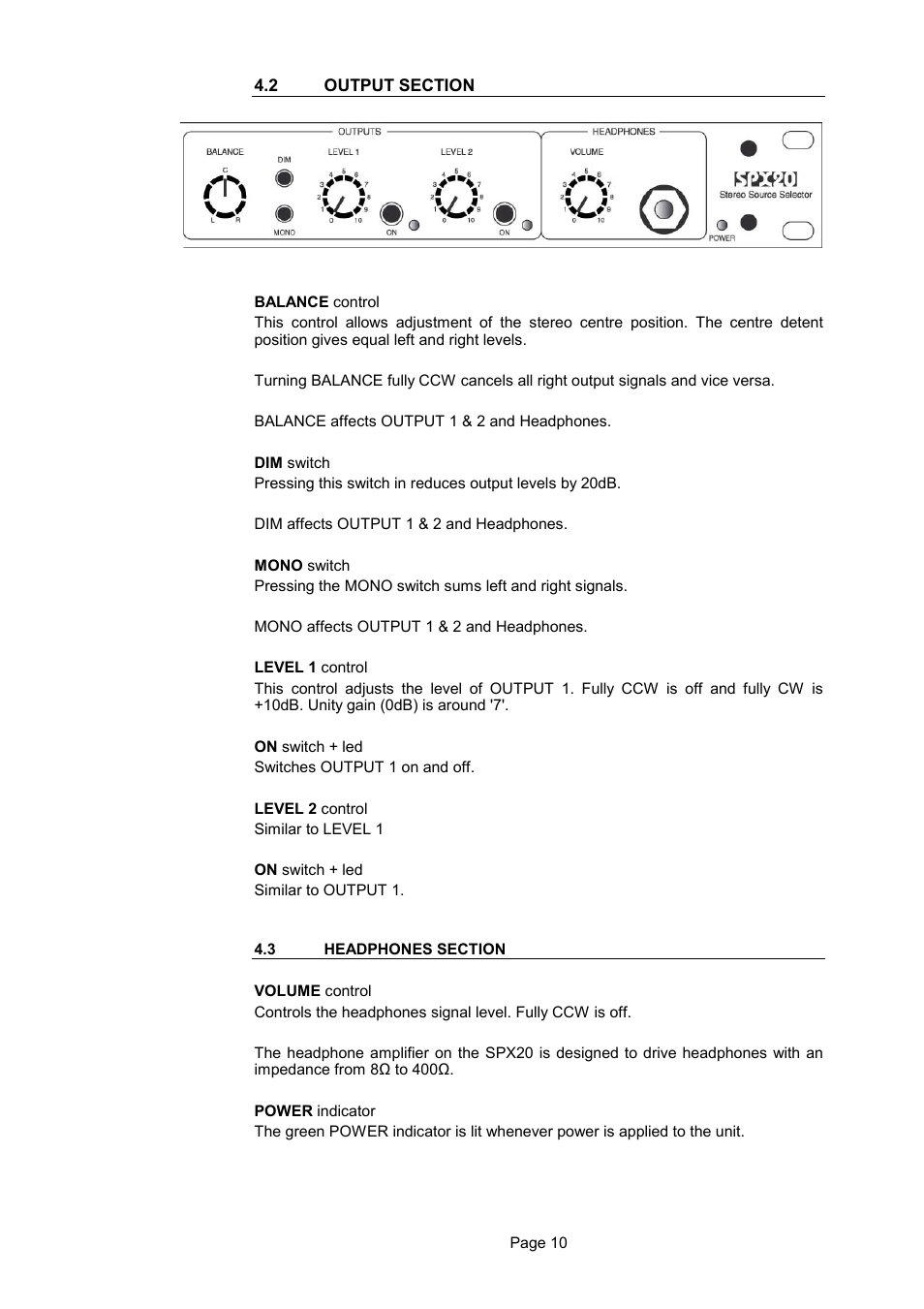 LA Audio SPX20 User Manual | Page 10 / 14