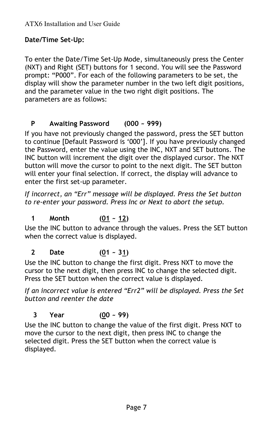 Lathem AirTime ATX6 User Manual | Page 11 / 31