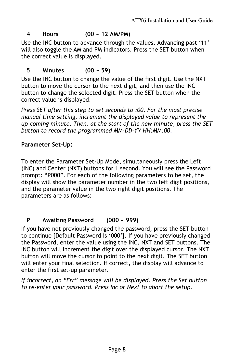 Lathem AirTime ATX6 User Manual | Page 12 / 31