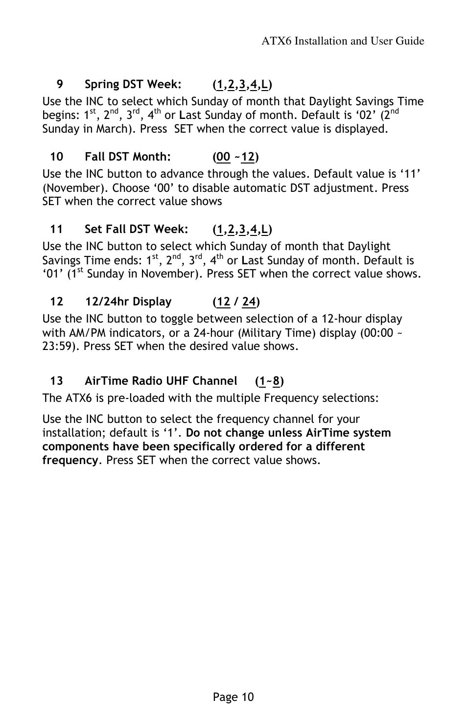 Lathem AirTime ATX6 User Manual | Page 14 / 31