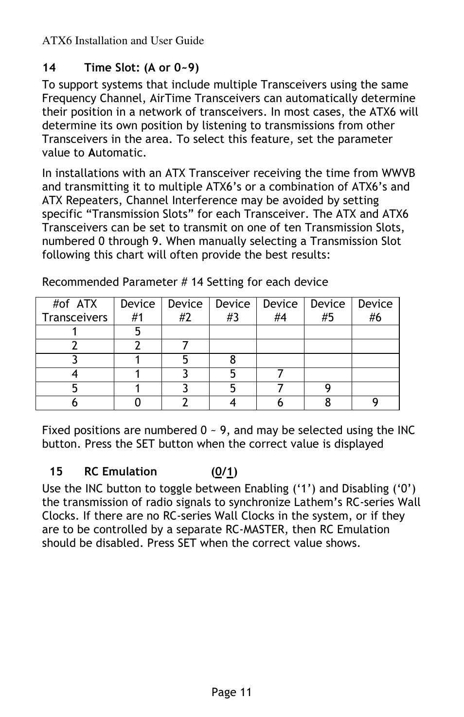 Lathem AirTime ATX6 User Manual | Page 15 / 31