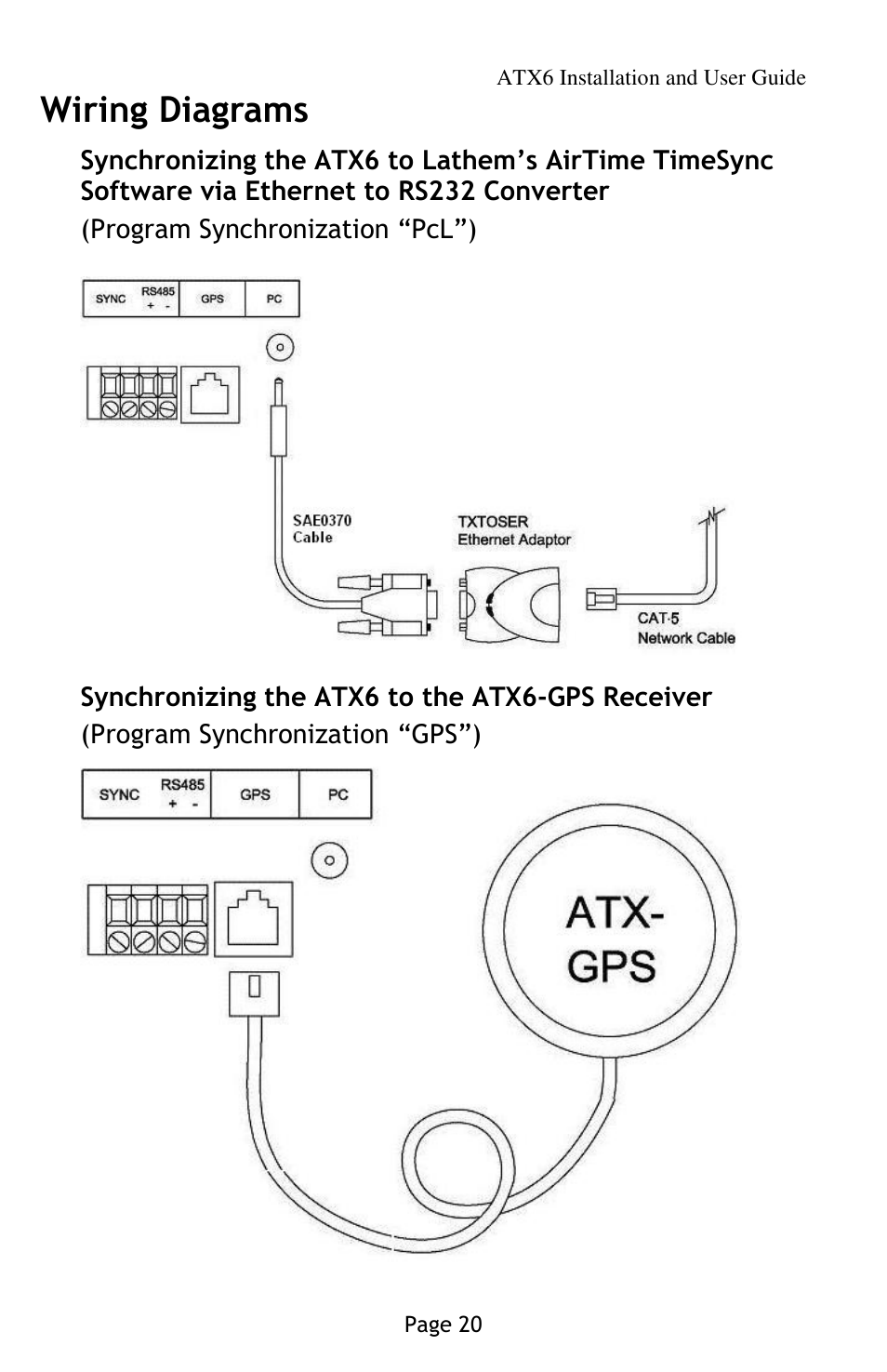 Wiring diagrams | Lathem AirTime ATX6 User Manual | Page 24 / 31