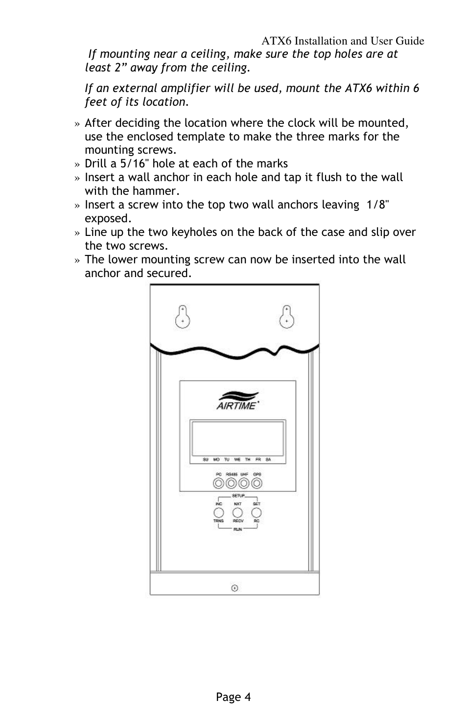 Lathem AirTime ATX6 User Manual | Page 8 / 31