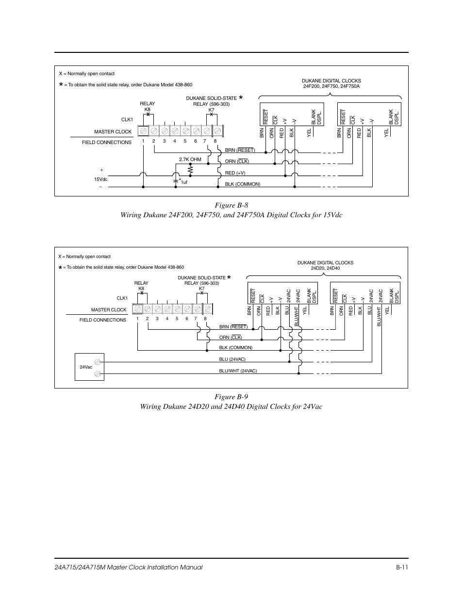 B-11 | Lathem Dukane 24A715 User Manual | Page 53 / 86