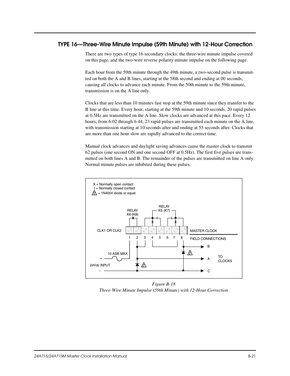 B-21, B-18 | Lathem Dukane 24A715 User Manual | Page 63 / 86