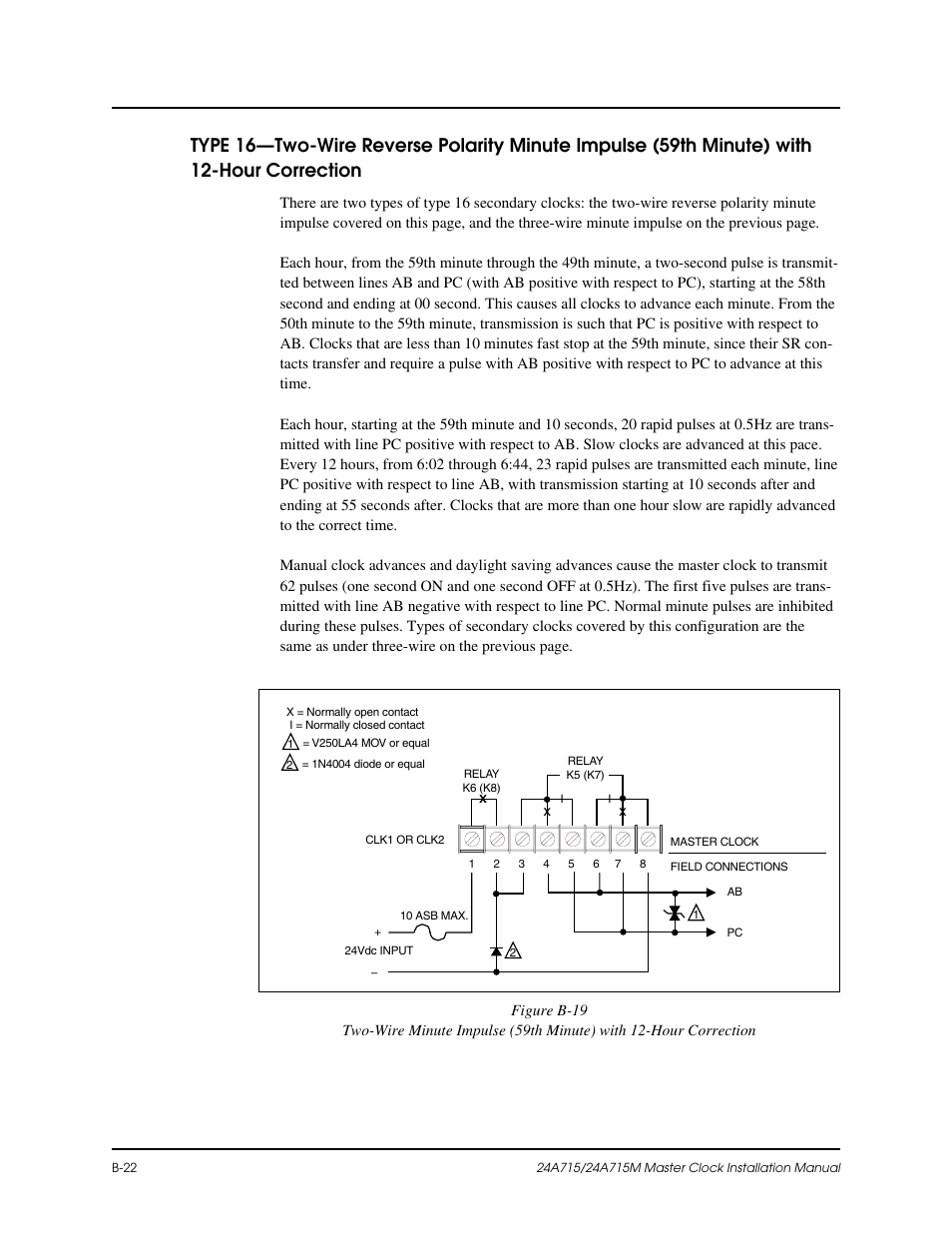 B-22, B-19 | Lathem Dukane 24A715 User Manual | Page 64 / 86